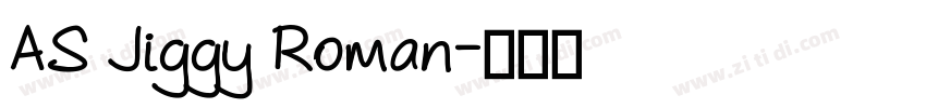 AS Jiggy Roman字体转换